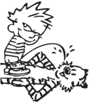 Preview of 'Calvin & Hobbes: Golden Showers' design.