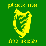 Preview of 'Pluck Me, I'm Irish' design.